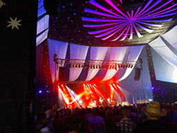 Inside of the Big Top Stage.