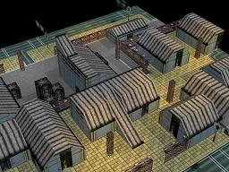 A warehouse ramp creates a big jump to a lower district.