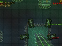 Click to view large image Starting the TRONL Tank level. Each player jumps into their vehicle.
