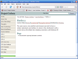 Firefox 2 and it&rsquo;s customised-by-default appearance.
