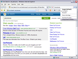Click for bigger image. Using the dropdown menu from the Search button.
