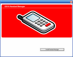 Previous controls are replaced by a single button, saying &ldquo;Install Handset Manager&rdquo;.