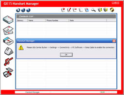 Please click Center Button -> Settings -> Connectivity -> PC Software -> Data Cable to ensure the connection.