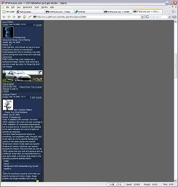 Opera&rsquo;s &lsquo;Small Screen Rendering&rsquo; mode being applied to a website.