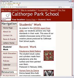 Viewing Calthorpe Park School on a high Zoom setting.