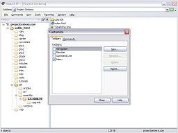 Customise toolbars window unexpectedly altering the order of the menu bar and History toolbar.