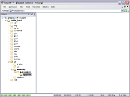 Uploading a file.