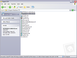 Viewing the downloaded installer in Windows Explorer.