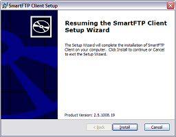 SmartFTP Client Setup wizard.