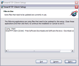 A new window appears. It lists 2 programs which need to be closed.