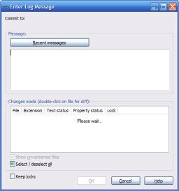 Click for bigger image. SVN Commit item in the Windows Explorer context menu.