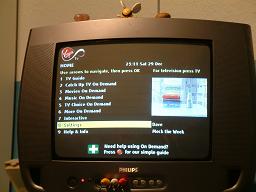 &lsquo;Home&rsquo; page of my Virgn TV settings.
